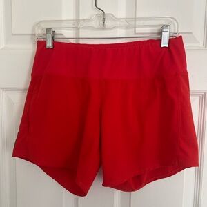 Oiselle | Bright Red Running Shorts Size 4